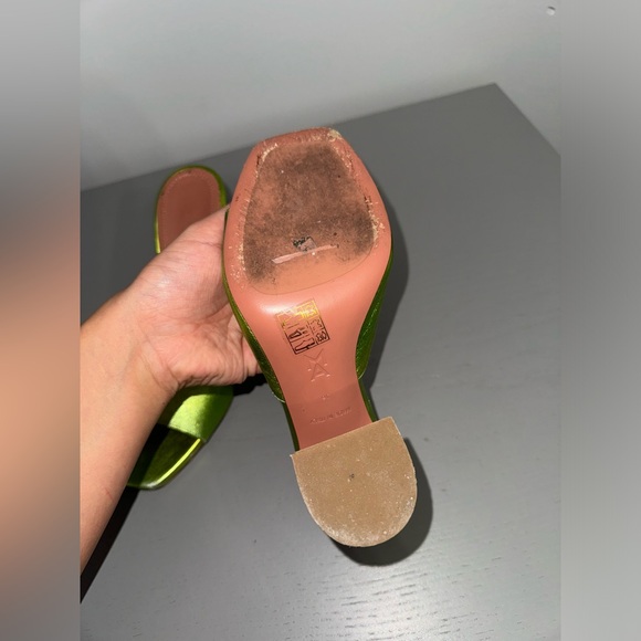 Amina Muaddi Lupita Metallic Slipper size 6 - Picture 6 of 10